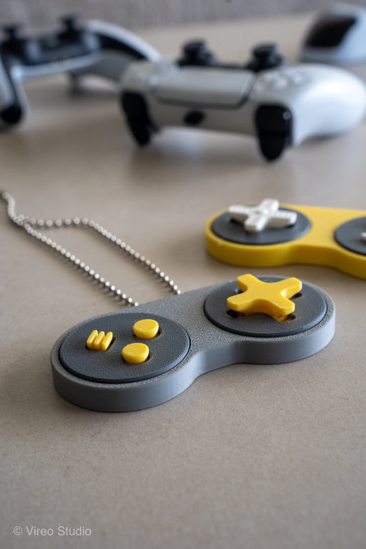 RetroSnap Fidget Controller Keychain