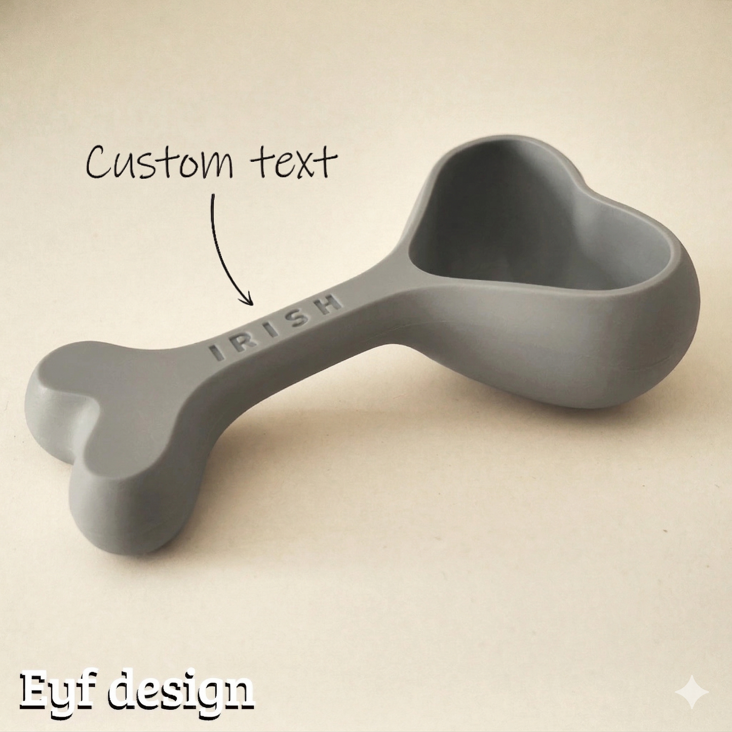 Dog Bone Food Cup – Personalized with Your Pet’s Name