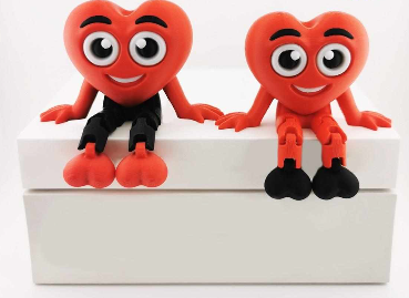 Flexi Hearts with Hanging Legs