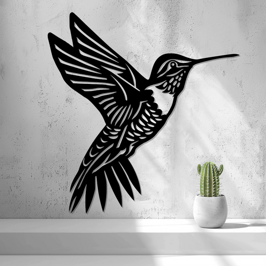 Exclusive 2D Hummingbird Wall Art