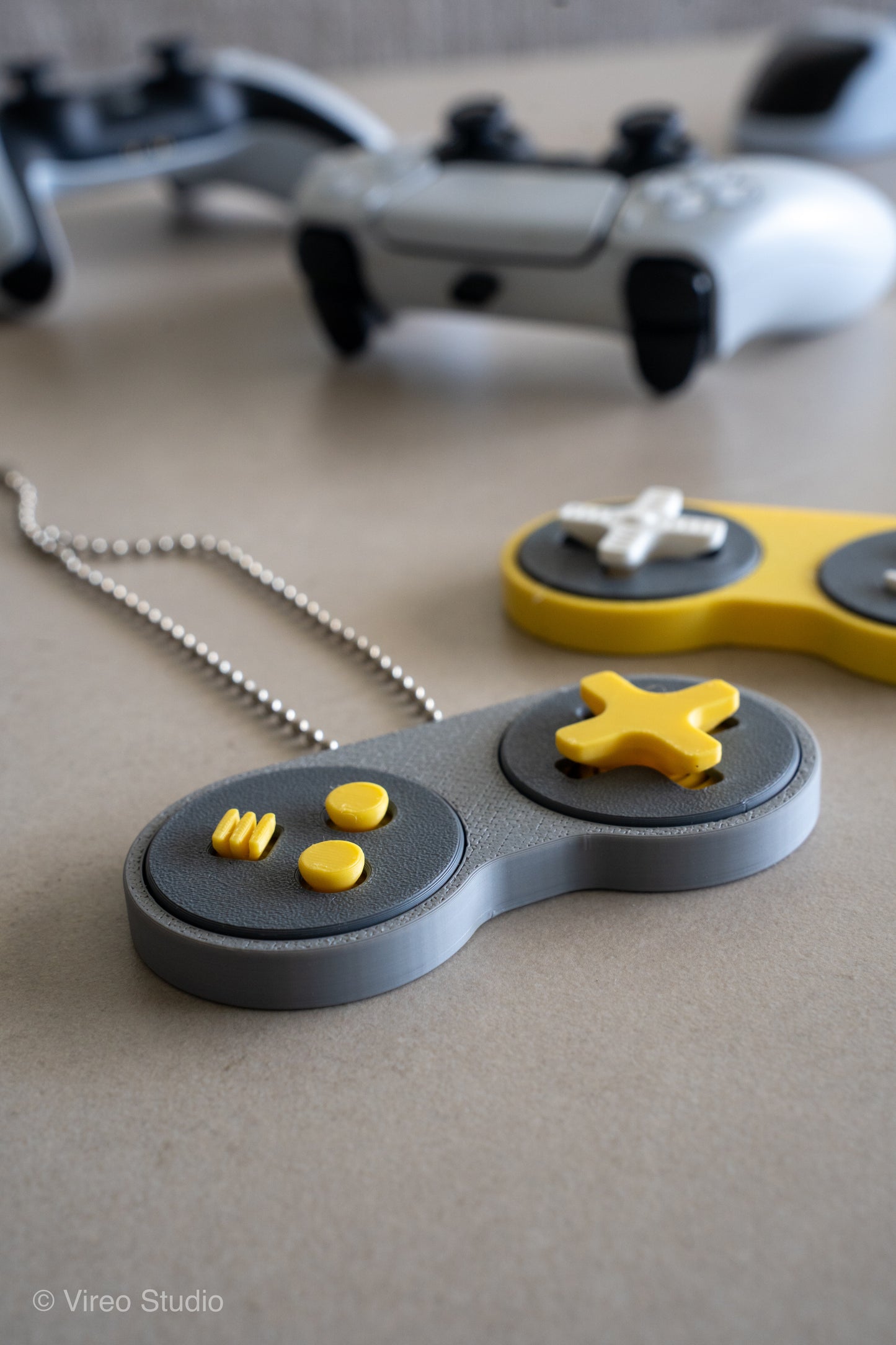 RetroSnap Fidget Controller Keychain