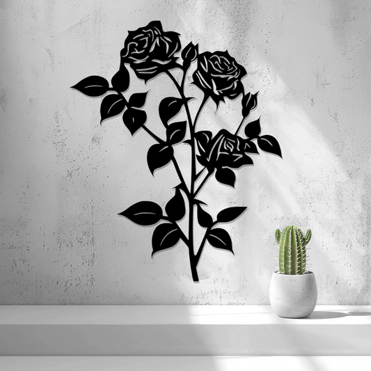 2D Roses Wall Art