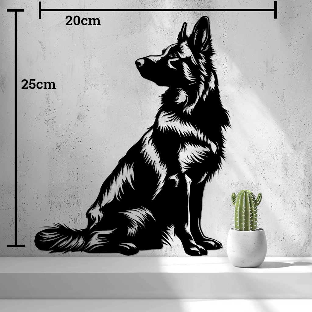 2D German Shepherd (Sheepdog) Wall Art