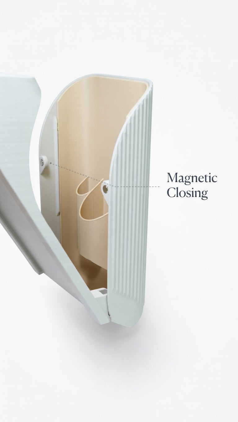 Toothbrush Vault – Hygienic Magnetic Travel & Countertop Holder