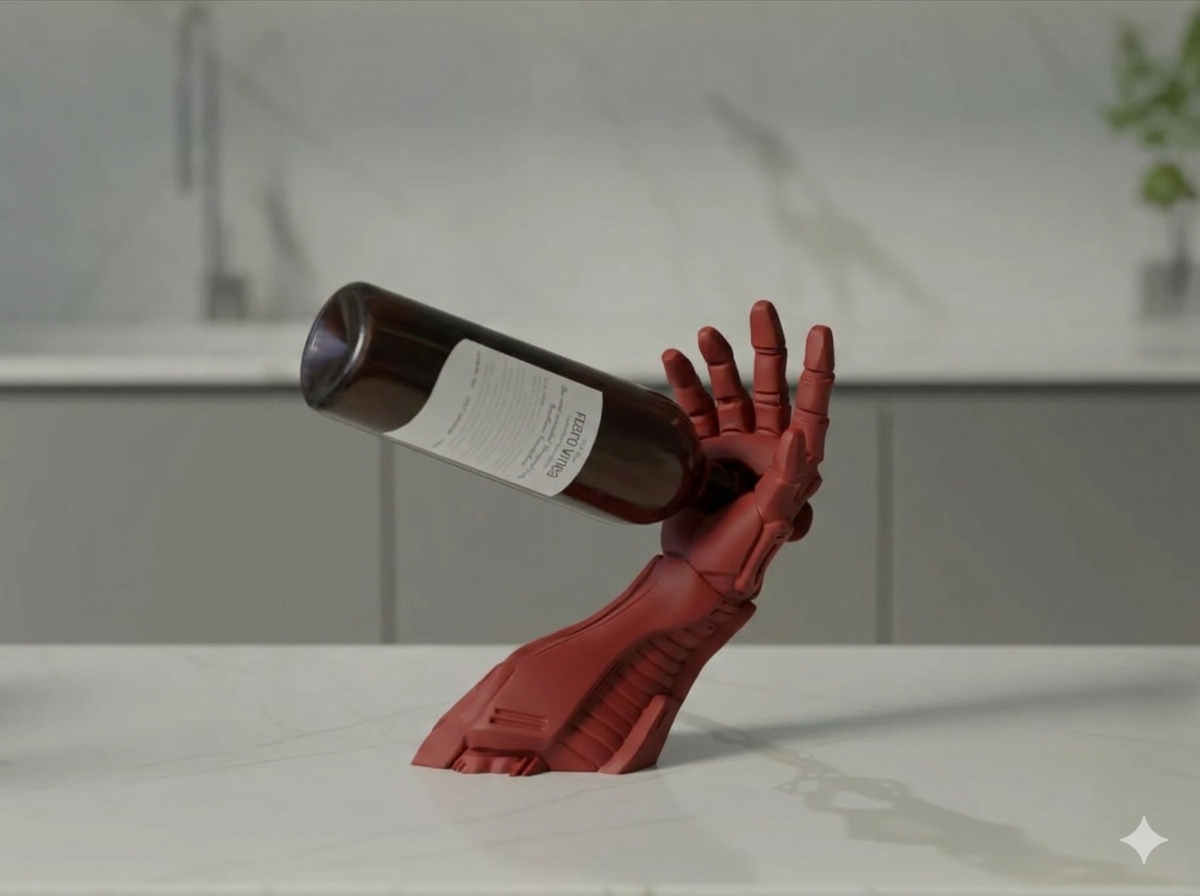 Robopour – Futuristic Cyborg Arm Wine Holder