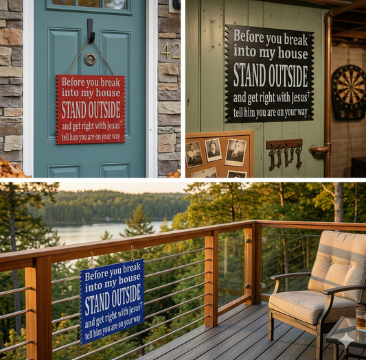 The "Spiritual Deterrent" Sign