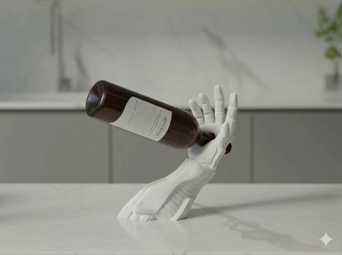 Robopour – Futuristic Cyborg Arm Wine Holder